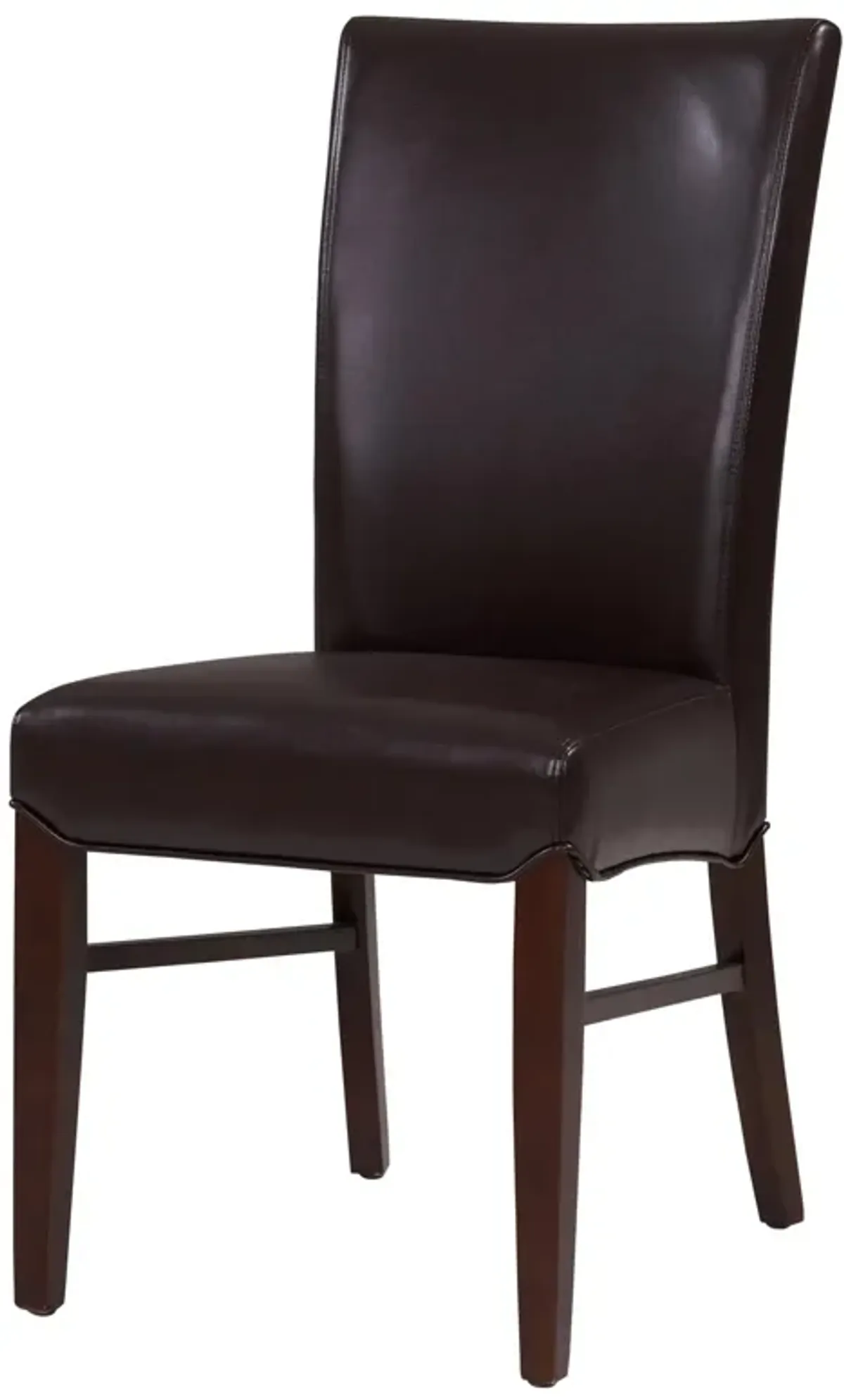 Milton Bonded Leather Dining Side Chair, Coffee Bean (Set of 2)