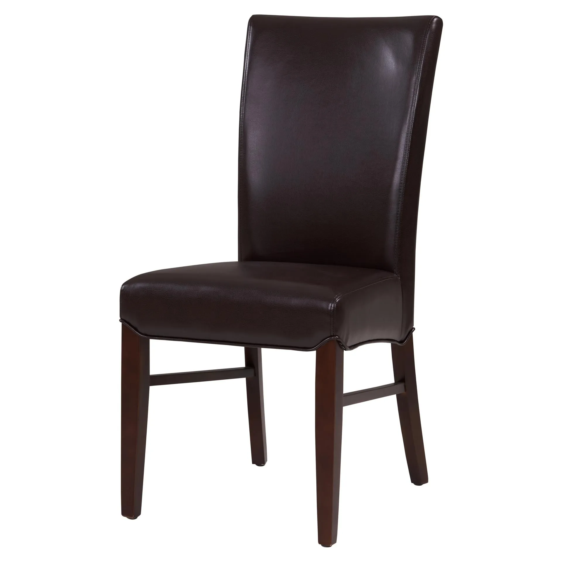 Milton Bonded Leather Dining Side Chair, Coffee Bean (Set of 2)