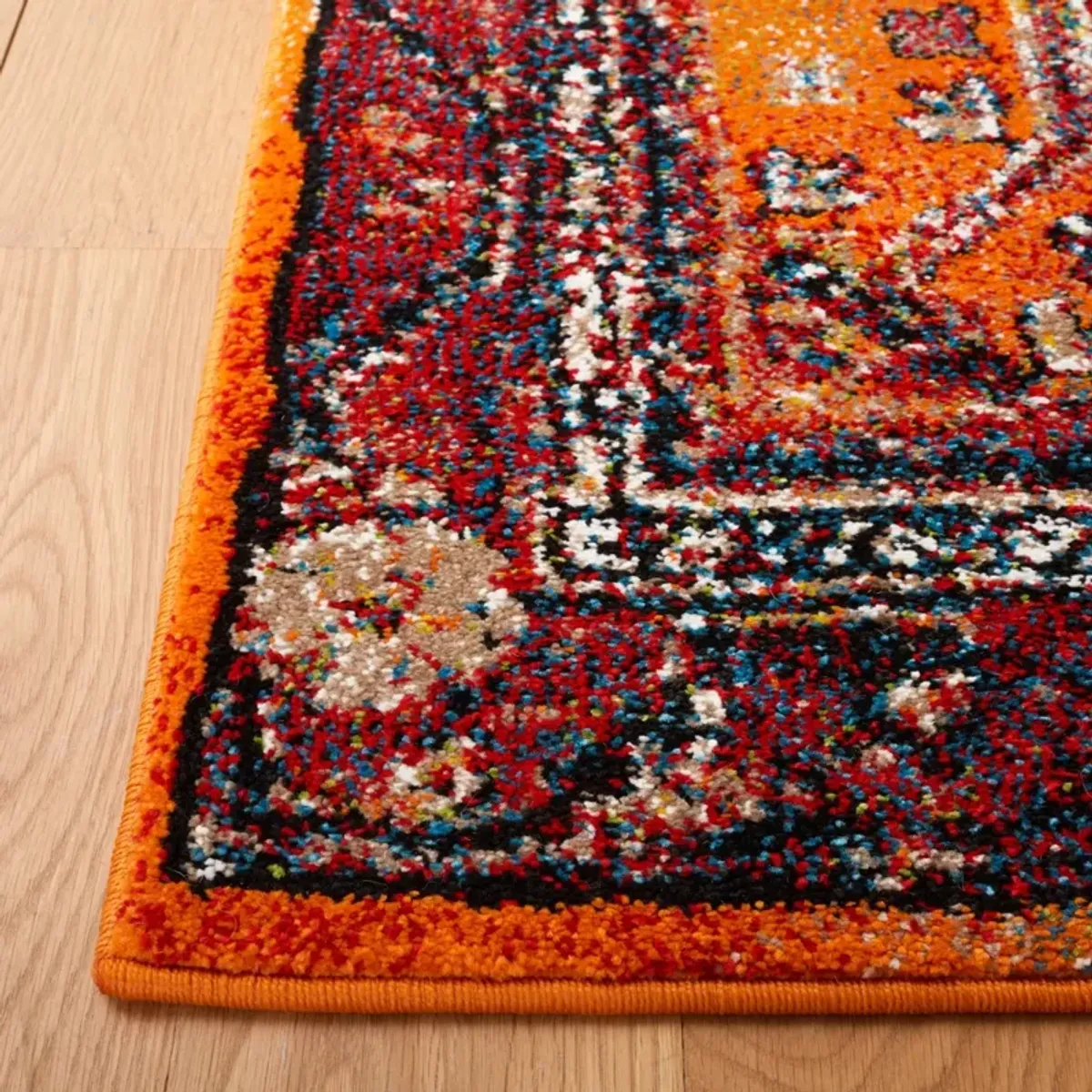 VINTAGE HAMADAN 204 ORANGE  6'-7' x 9' Medium Rectangle Rug