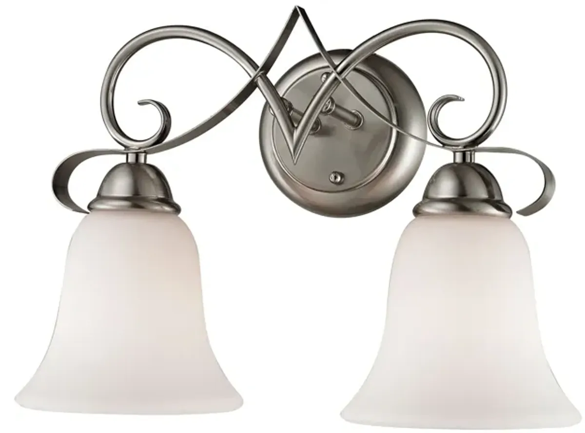 Brighton 15" Wide 2-Light Vanity Light - Brushed Nickel