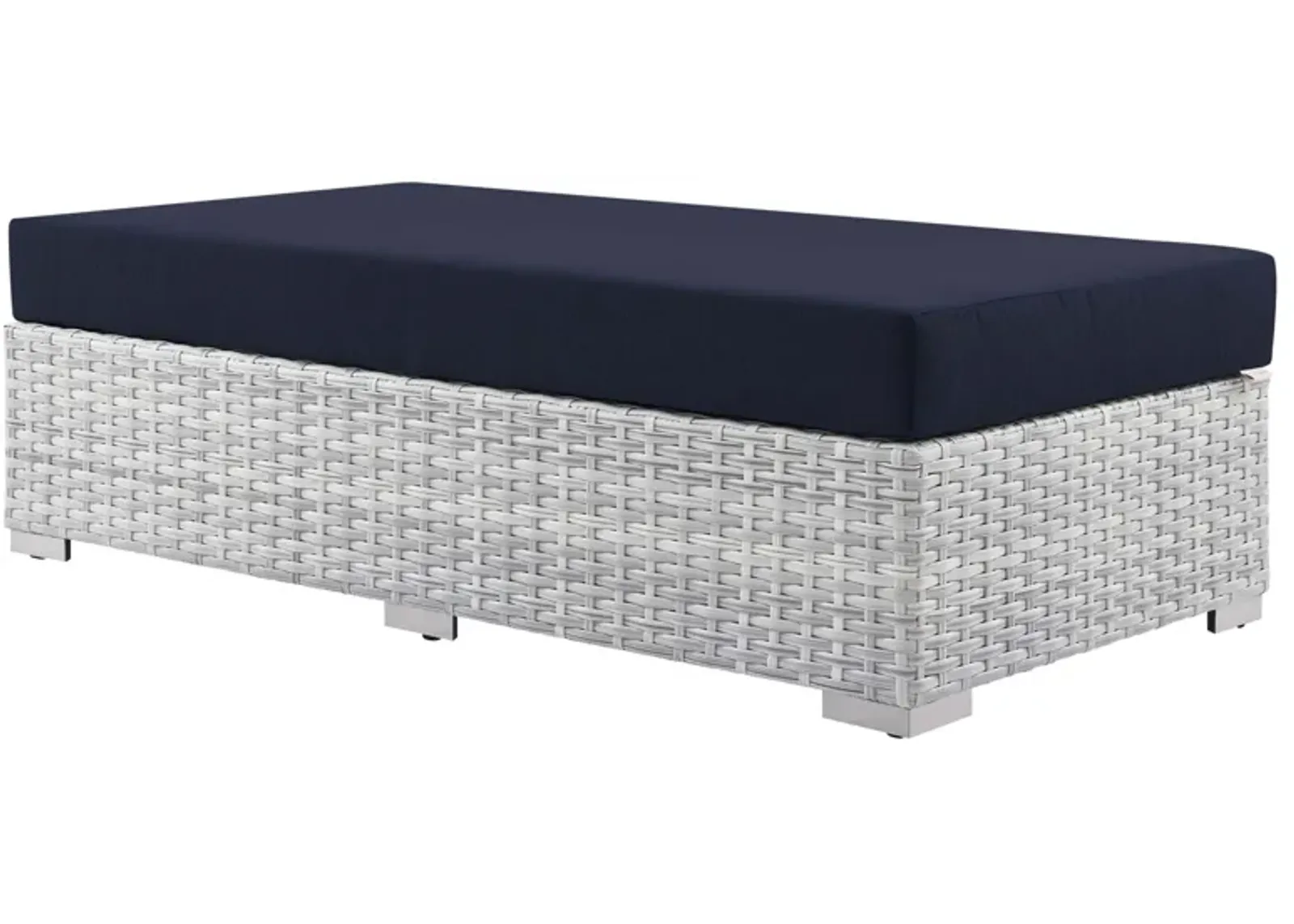 Convene Outdoor Patio Rectangular Ottoman