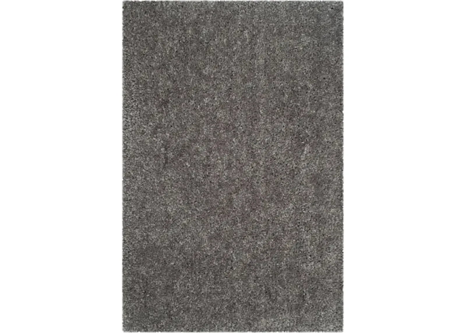 POPCORN SHAG Silver 4' X 6' Small Rectangle Rug