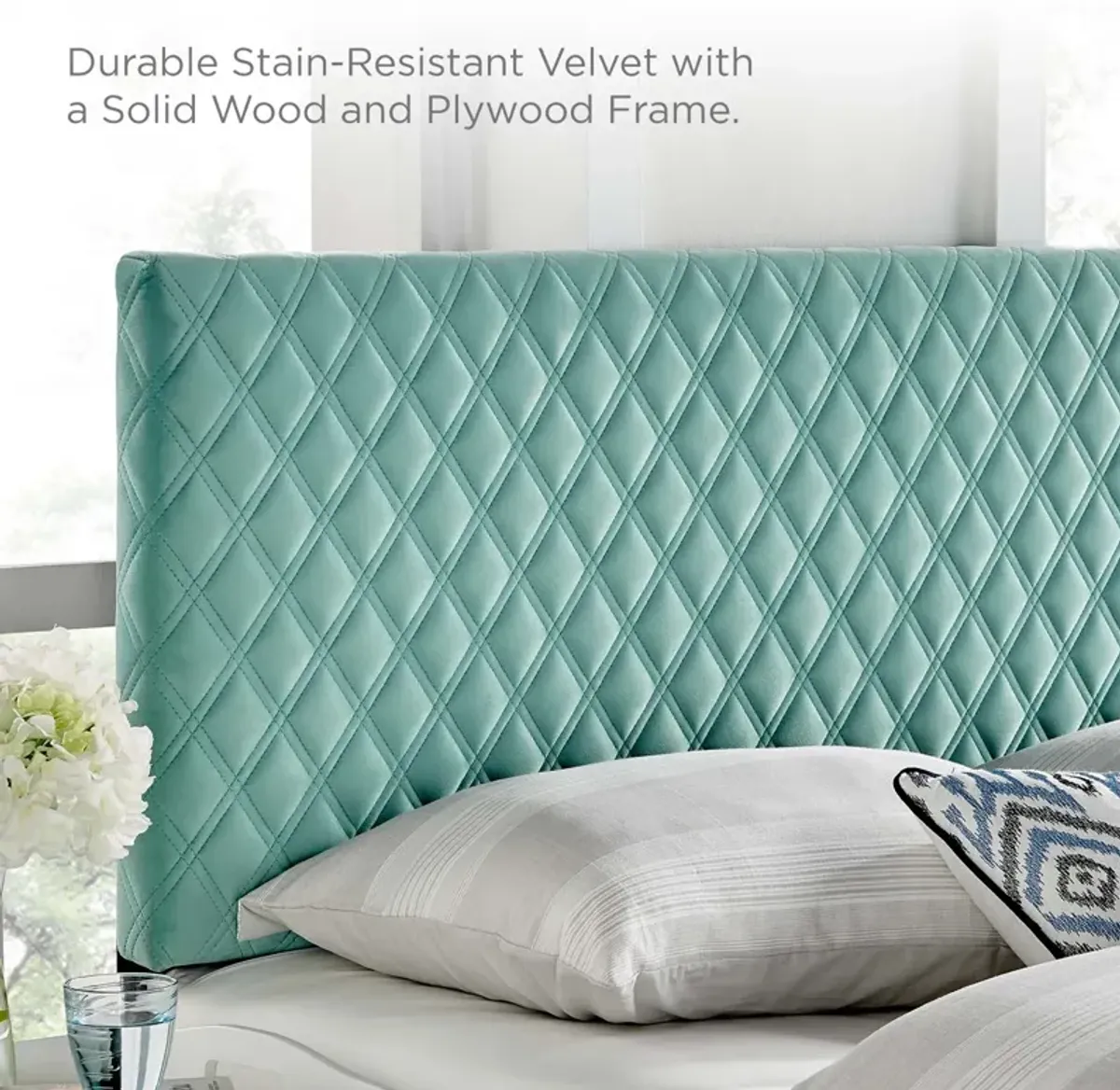 Angela King Performance Velvet Headboard