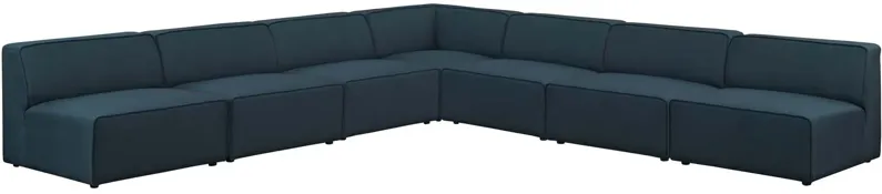 Mingle 7 Piece Upholstered Fabric Sectional Sofa Set