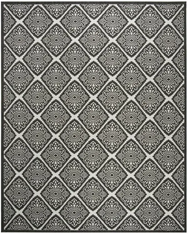 LINDEN 132 Collection LND132A-8 Light Grey / Charcoal 8' X 10'