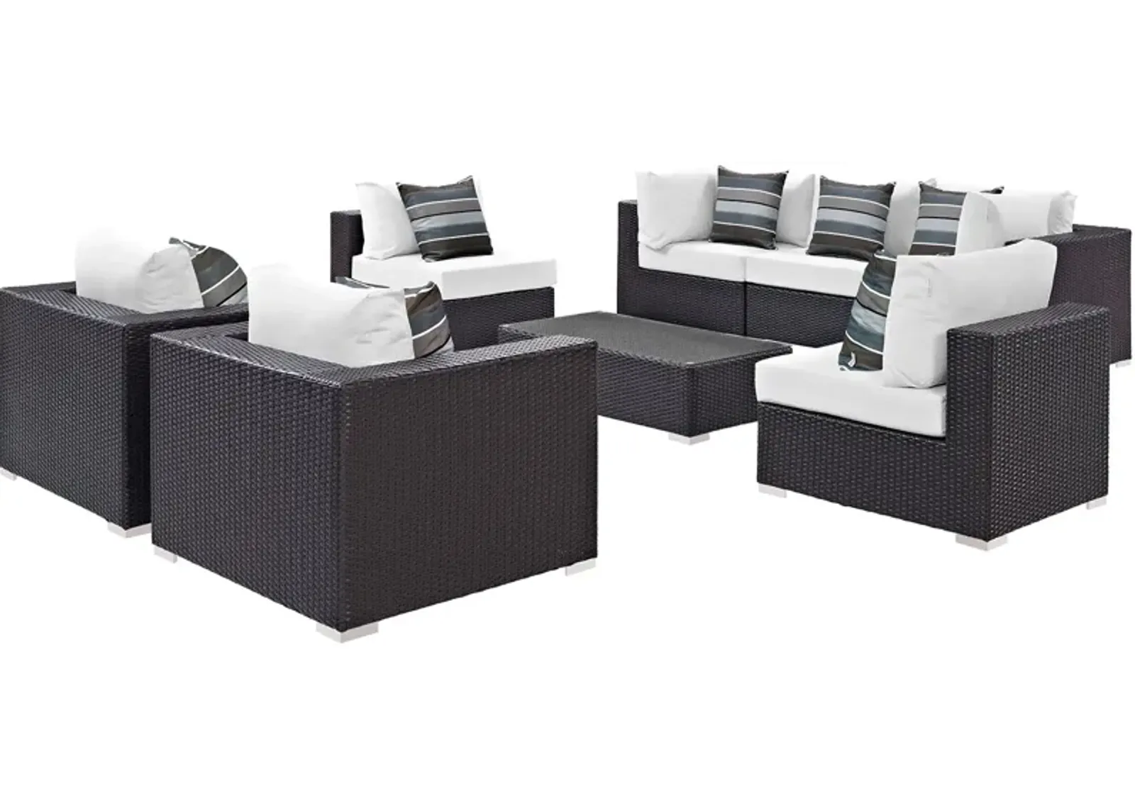 Convene 8 Piece Outdoor Patio Sectional Set