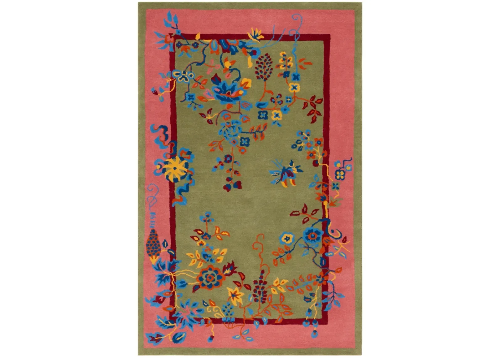 METRO 725 GREEN  6' x 9' Medium Rectangle Rug