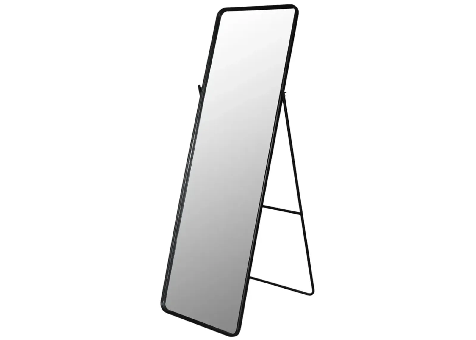 25x69 Rectangular Standing Mirror, Black