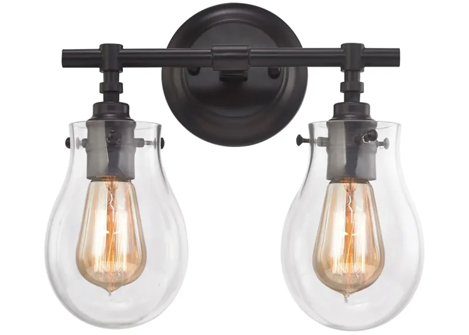 Jaelyn 13" Wide 2-Light Vanity Light - Oil Rubbed Bronze