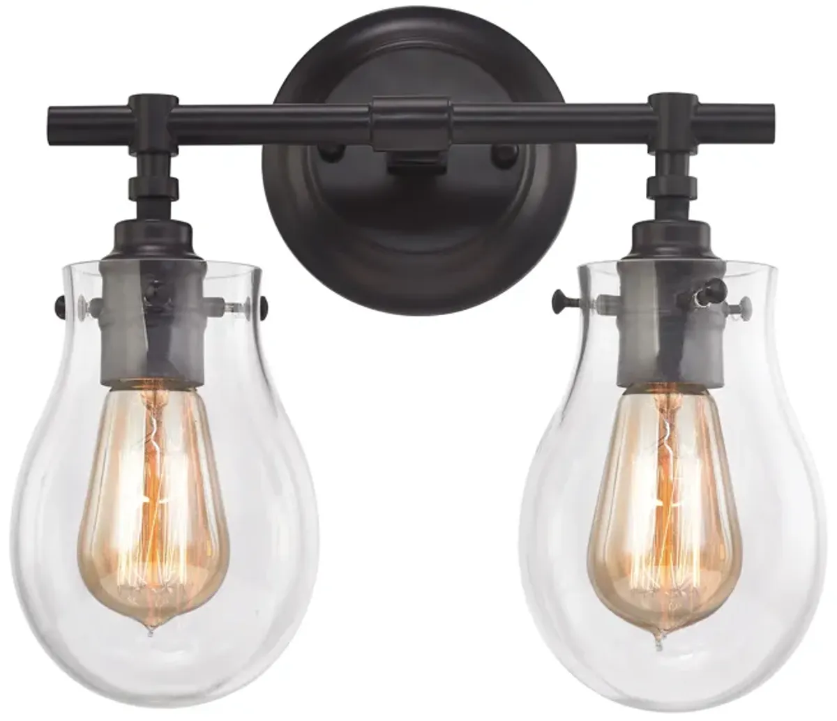 Jaelyn 13" Wide 2-Light Vanity Light - Oil Rubbed Bronze