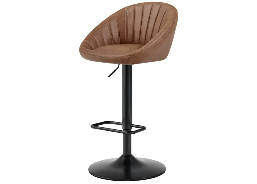 Watson Gaslift Swivel Bar Stool, Umber Brown 