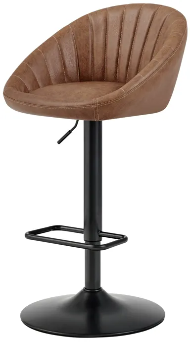 Watson Gaslift Swivel Bar Stool, Umber Brown 