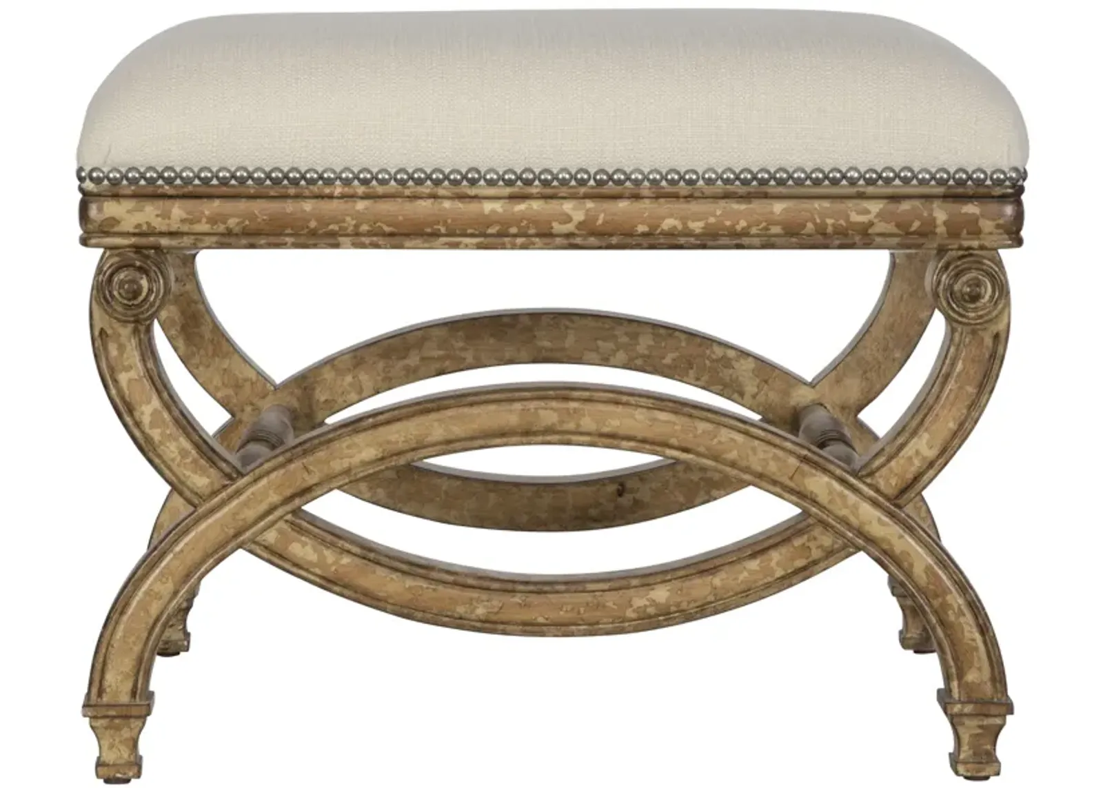 Karline Natural Linen Small Bench