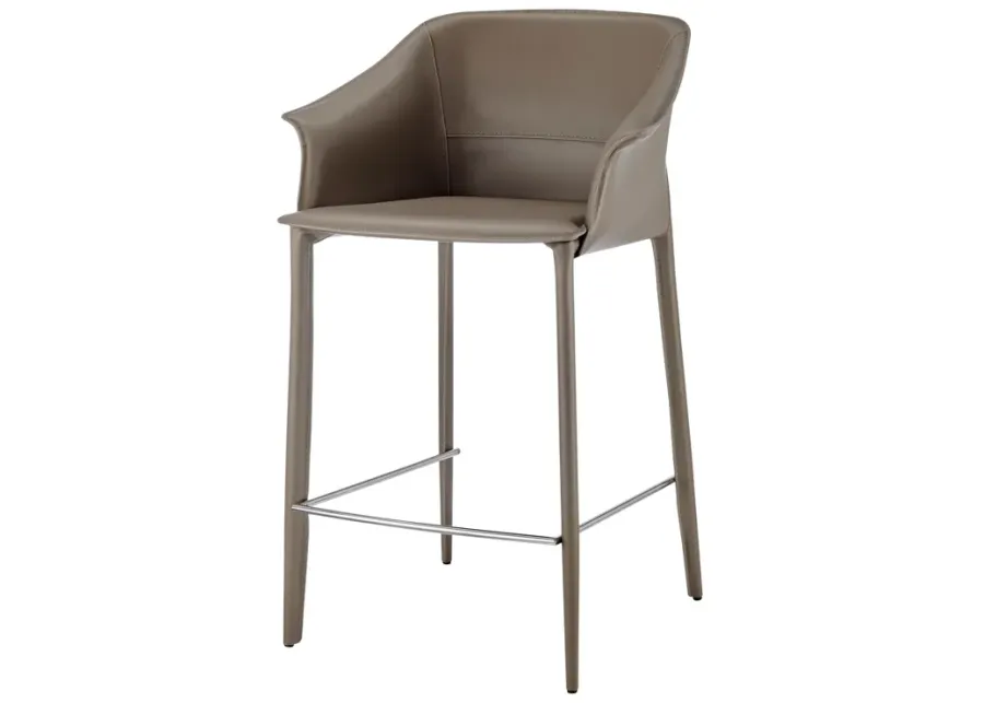 Callie Recycled Leather Counter Stool