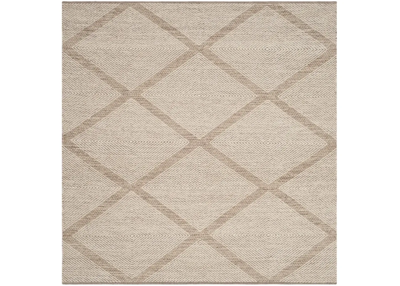 MONTAUK 821 BEIGE 4' x 4' Square Square Rug