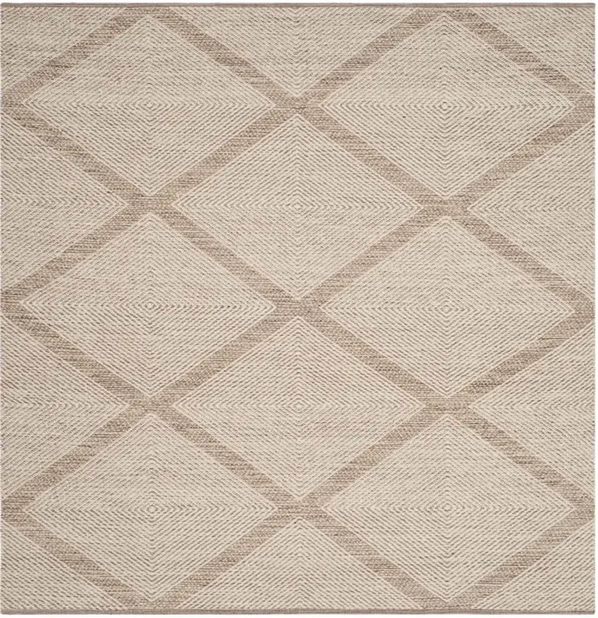 MONTAUK 821 BEIGE 4' x 4' Square Square Rug