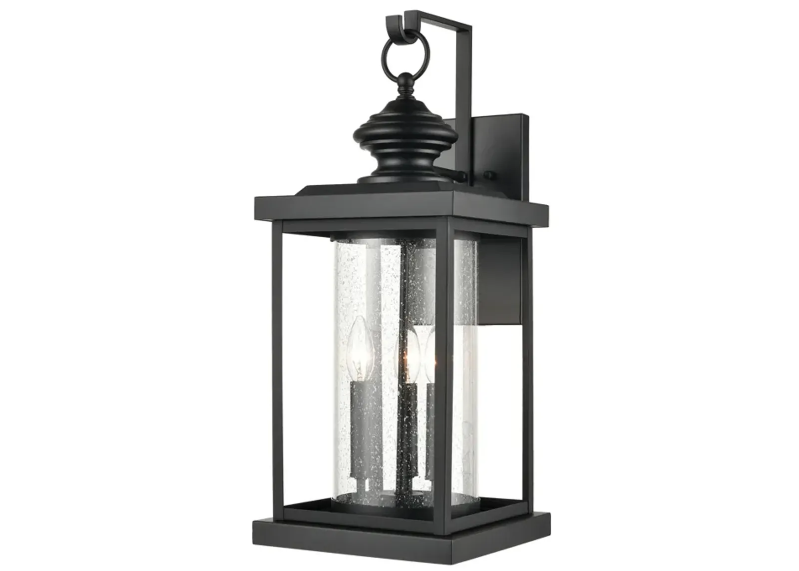 Minersville 23" High 3-Light Outdoor Sconce - Matte Black