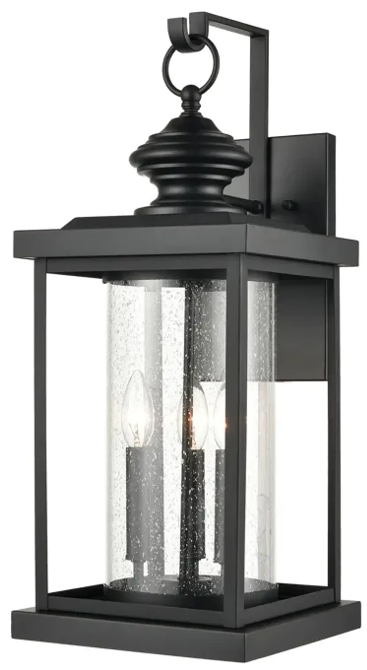 Minersville 23" High 3-Light Outdoor Sconce - Matte Black