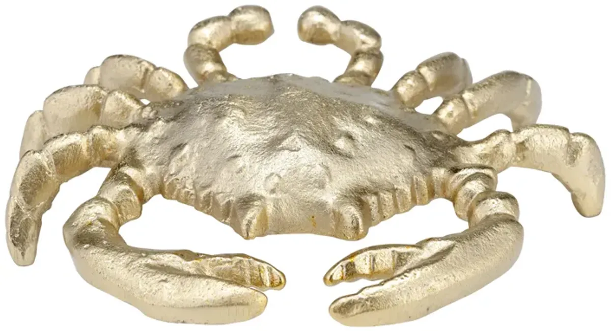 Metal,9", Crab Deco,champagne