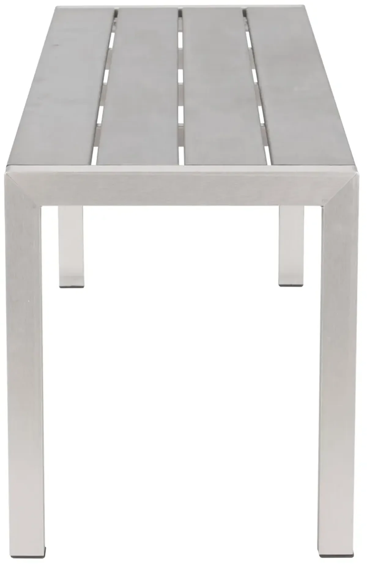 Metropolitan Double Bench Gray & Silver