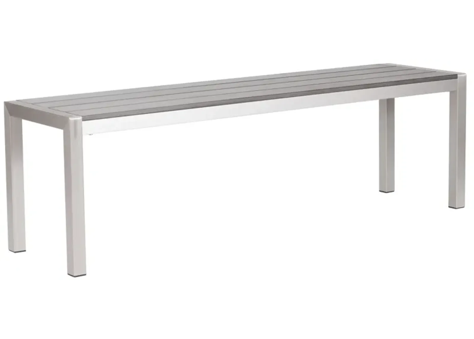 Metropolitan Double Bench Gray & Silver