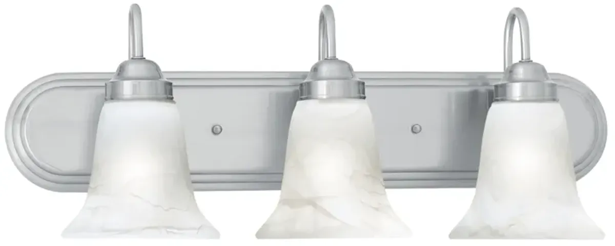 Homestead 24" Wide 3-Light Vanity Light - Brushed Nickel