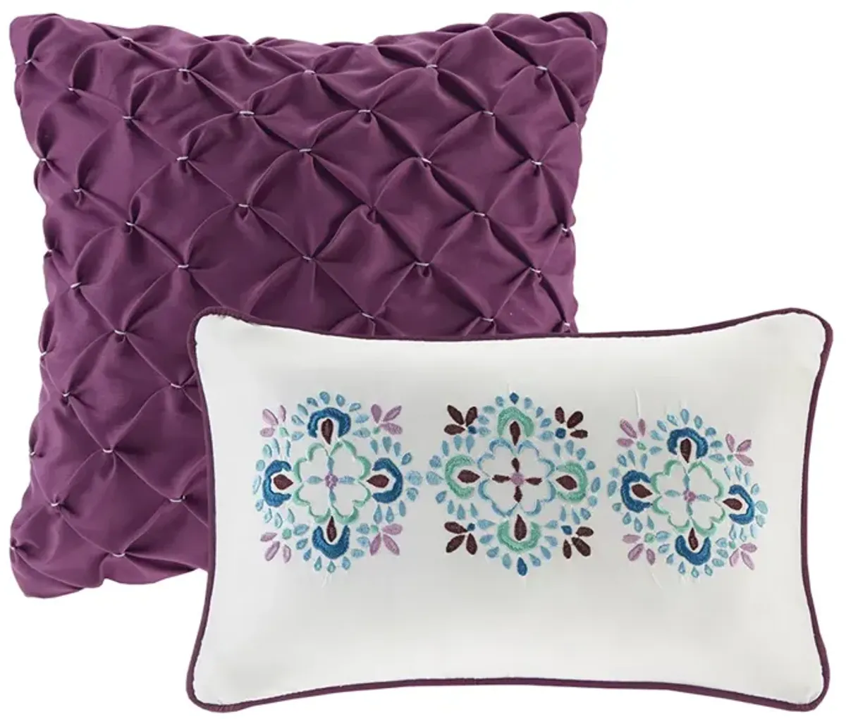 Intelligent Design Joni Purple Comforter Set