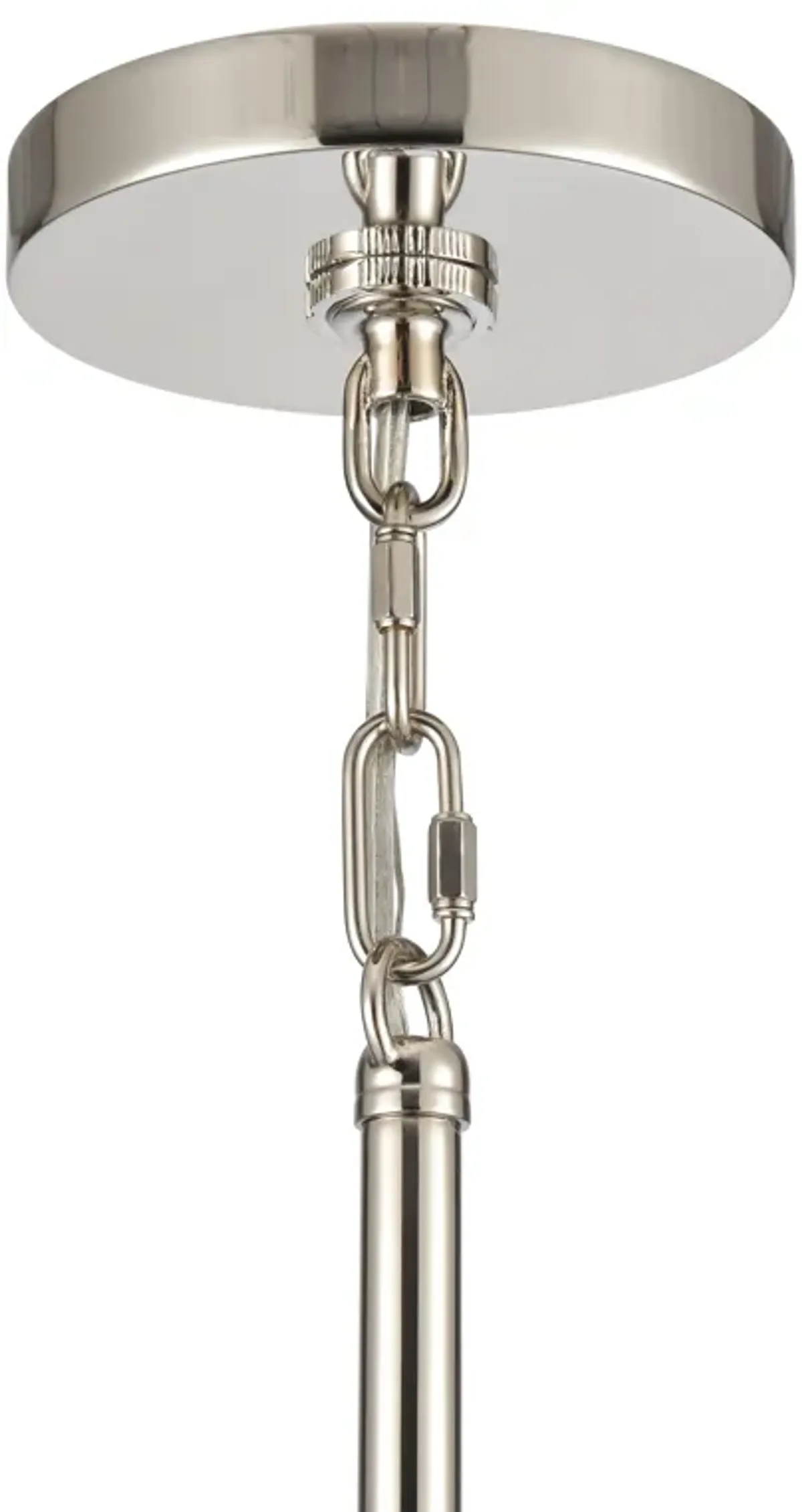 Abaca 18'' Wide 4-Light Chandelier - Polished Nickel