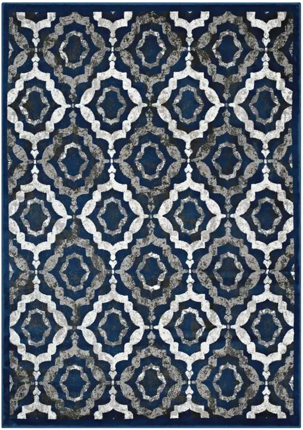 Kalinda Rustic Vintage Moroccan Trellis 5x8 Area Rug
