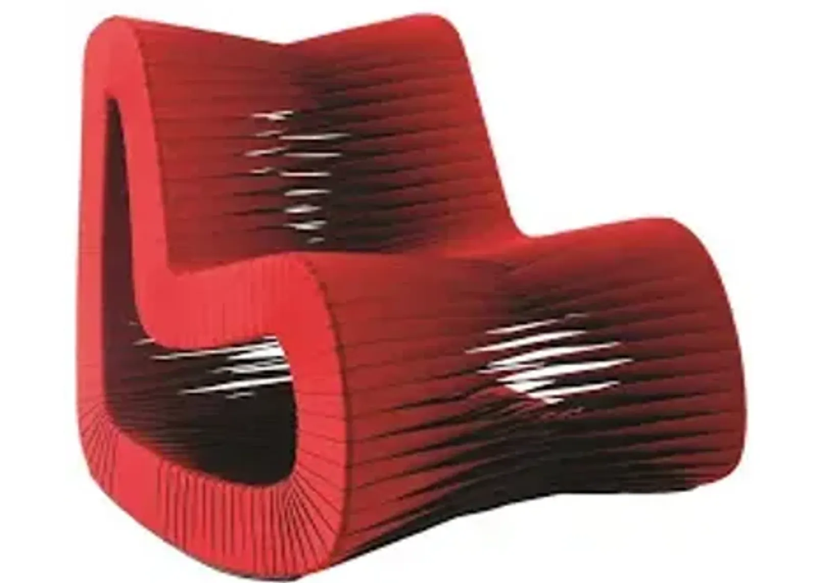 seat belt rocking chair, red