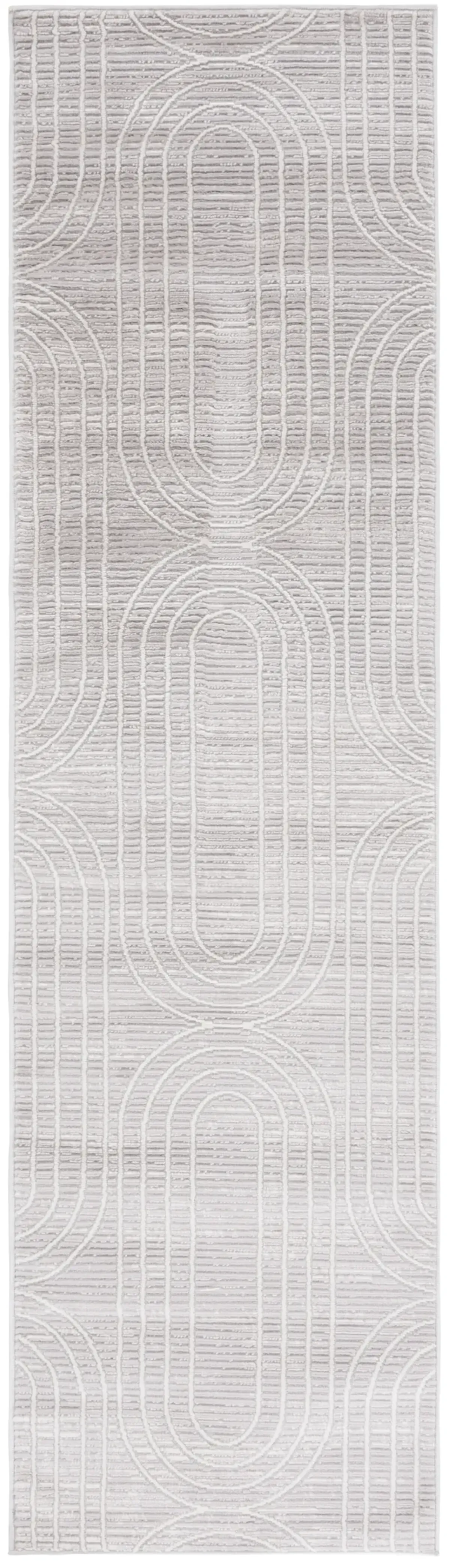 ARCHWAY 808 GREY  2'-2' x 8' Runner Rug