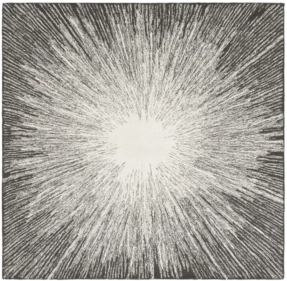 ABSTRACT Hand Tufted 6' x 6' Square area rug