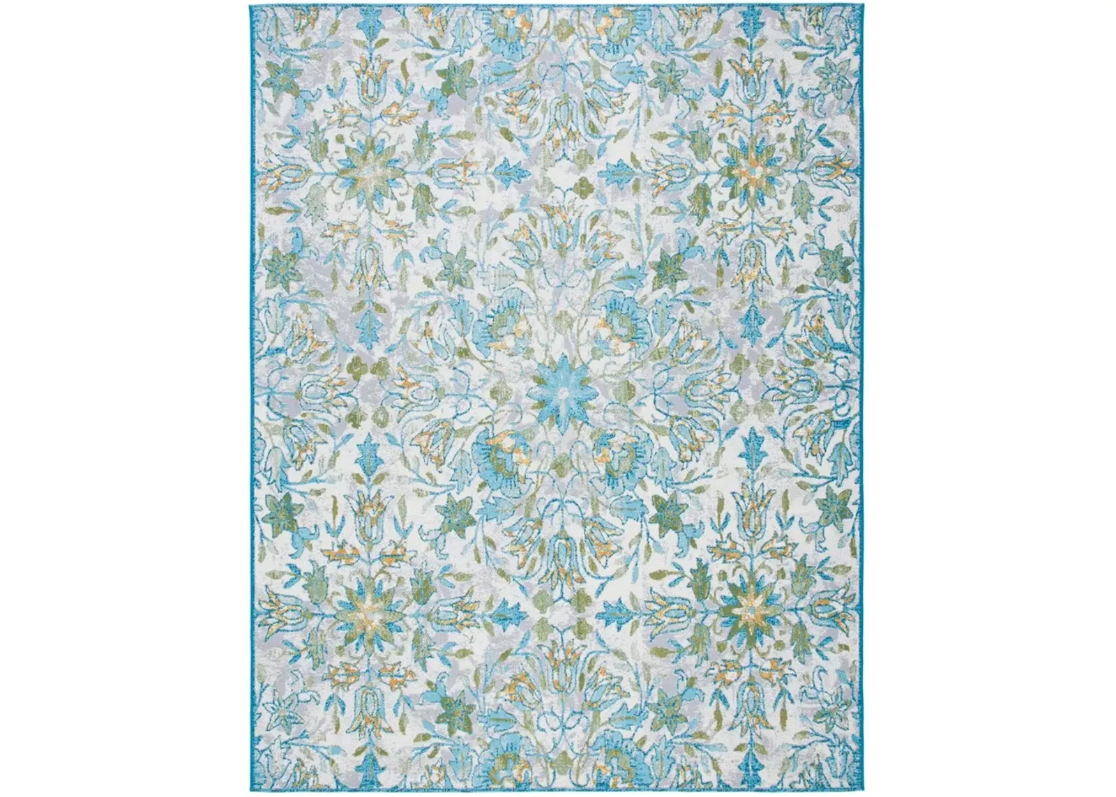 BARBADOS 513 Blue 9'-10' x 12'-5' Large Rectangle Rug