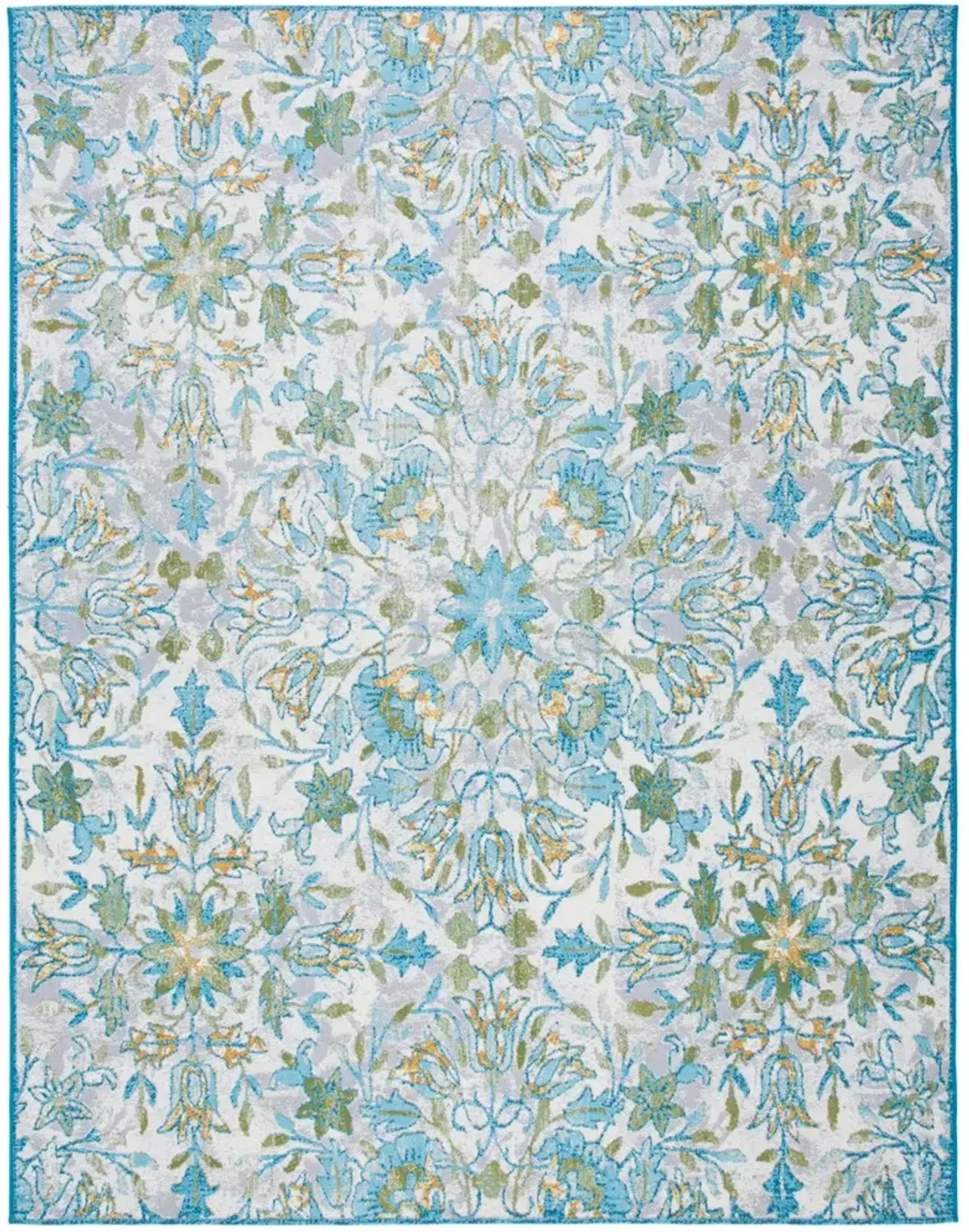 BARBADOS 513 Blue 9'-10' x 12'-5' Large Rectangle Rug