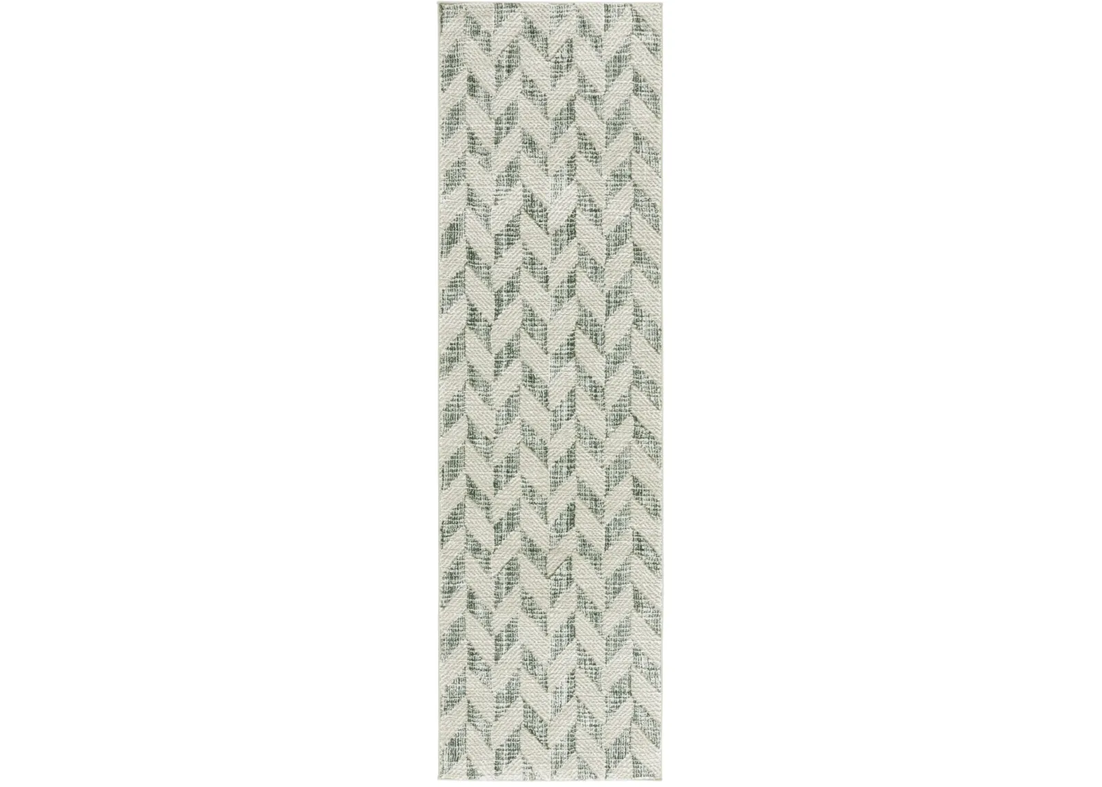 REVIVE 122 SAGE  2'-3' x 8' Runner Rug