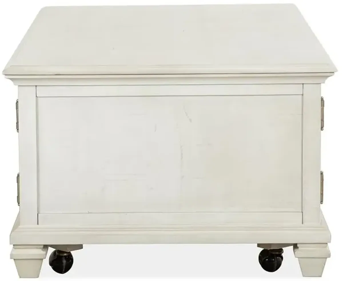 Lift Top Storage Cocktail Table w/Casters