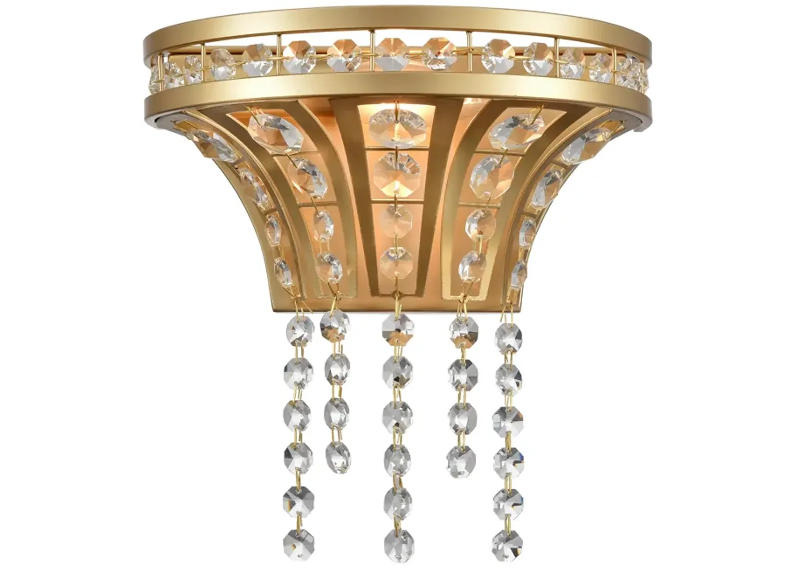 Fantania 9" High 1-Light Sconce - Champagne Gold