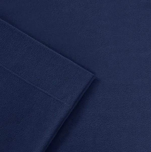 Peak Performance 3M Scotchgard Micro Fleece Navy Anti-Pill Sheet Set