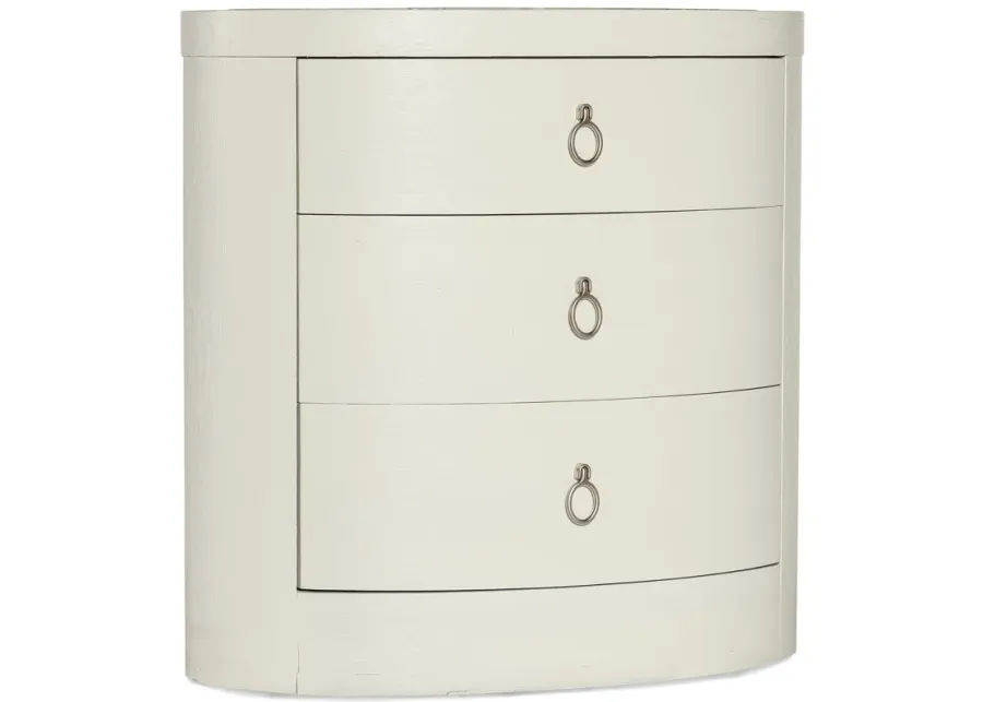 Serenity Wavecrest Oval Nightstand