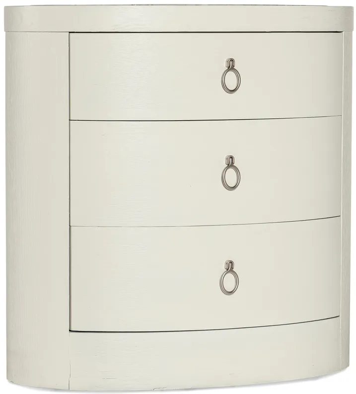 Serenity Wavecrest Oval Nightstand