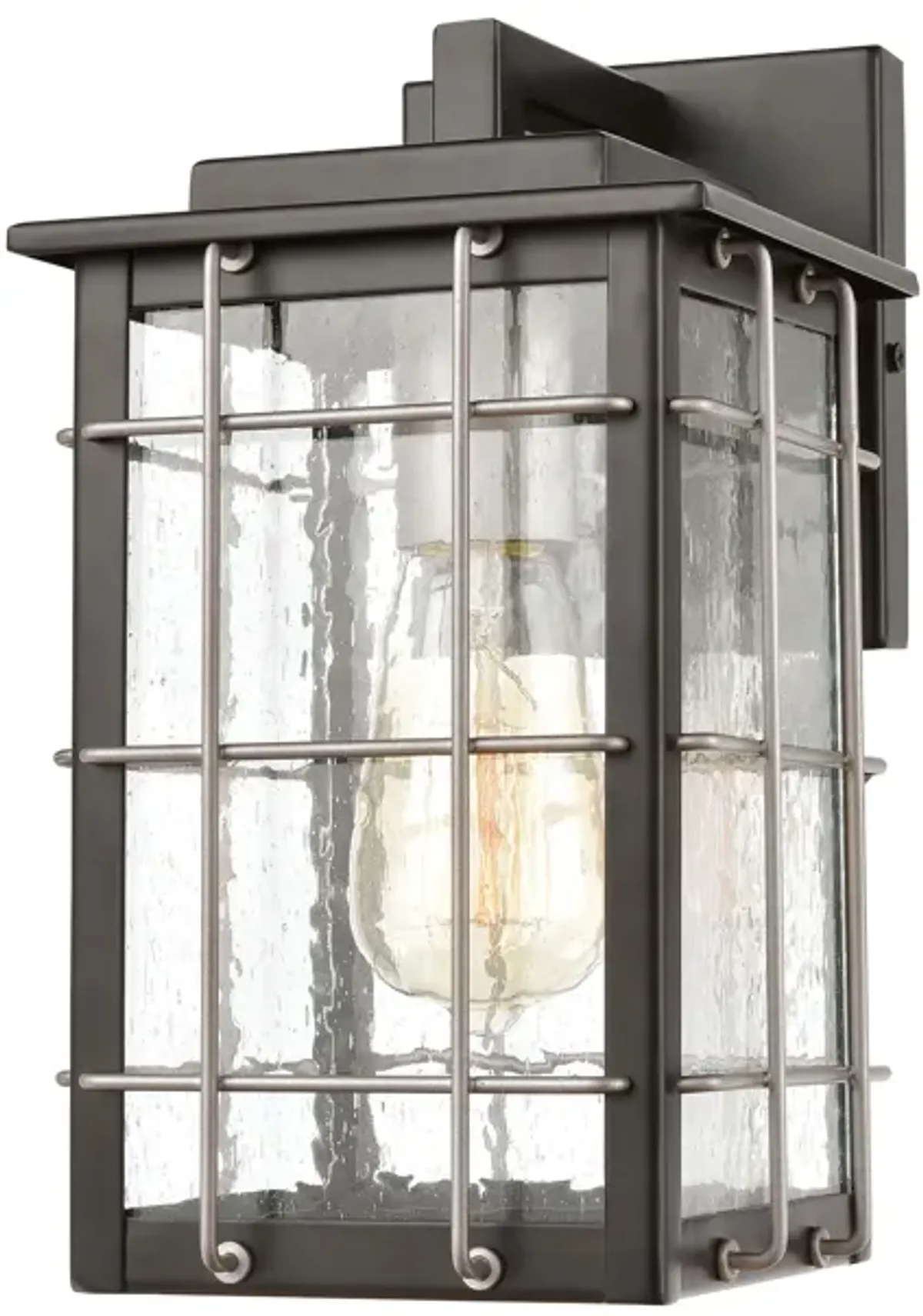 Brewster 11" High 1-Light Outdoor Sconce - Matte Black