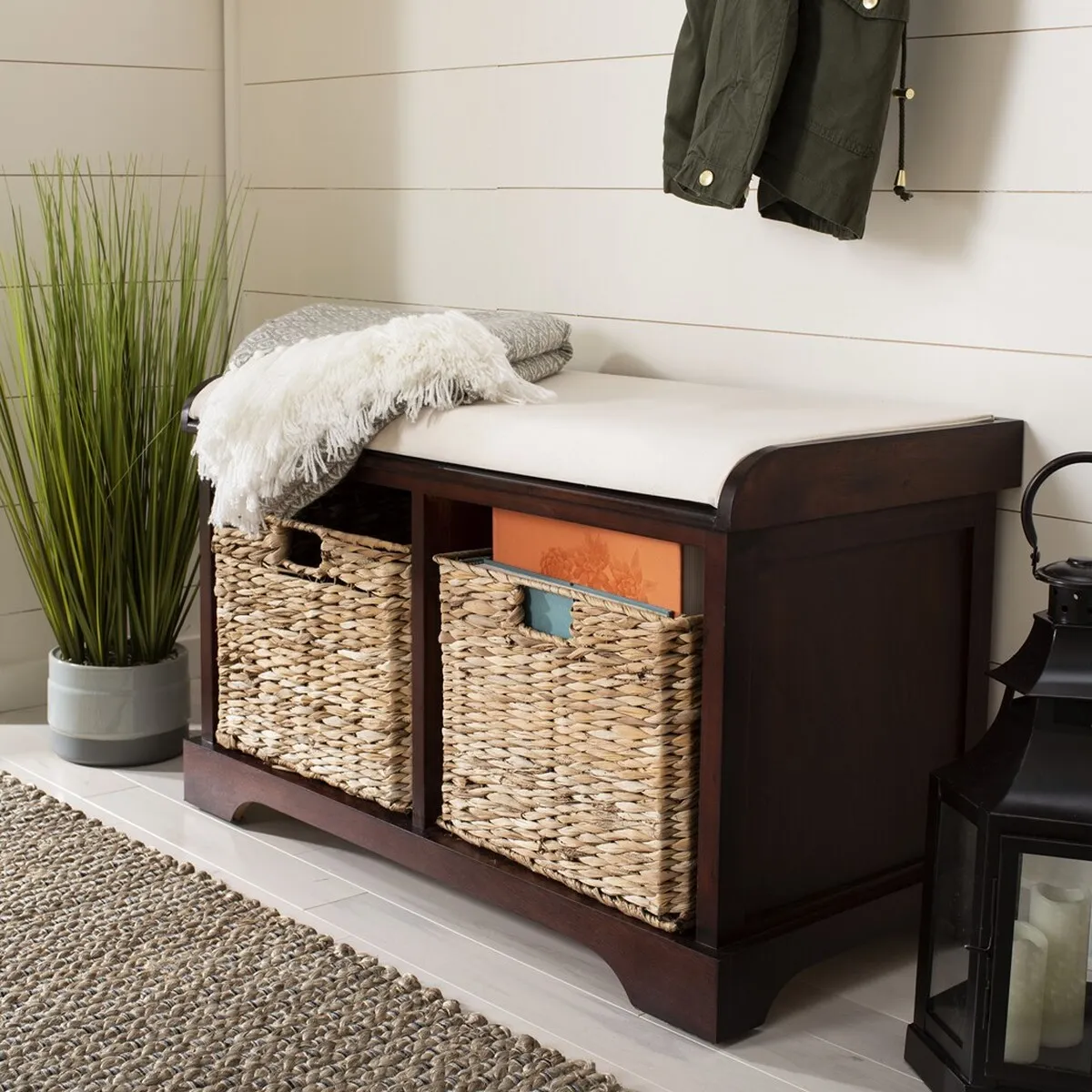 FREDDY WICKER STORAGE BENCH