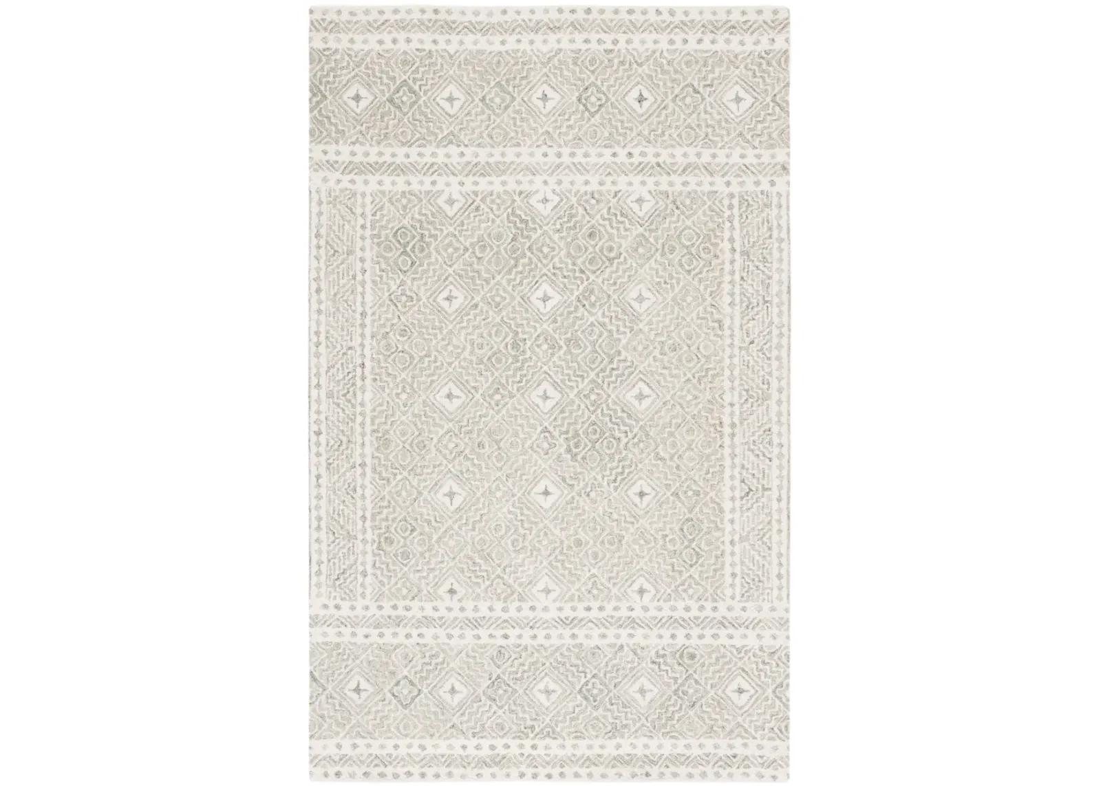 MICRO-LOOP 803 SILVER  4' x 6' Small Rectangle Rug