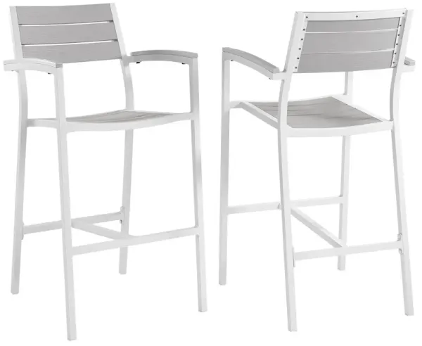 Maine Bar Stool Outdoor Patio Set of 2