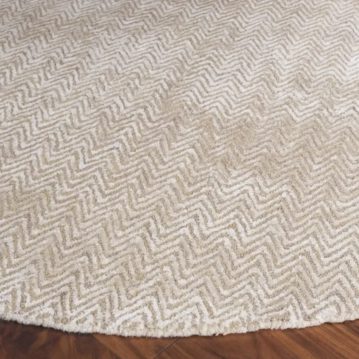 GLAMOUR 403 GOLD  6' x 6' Round Round Rug