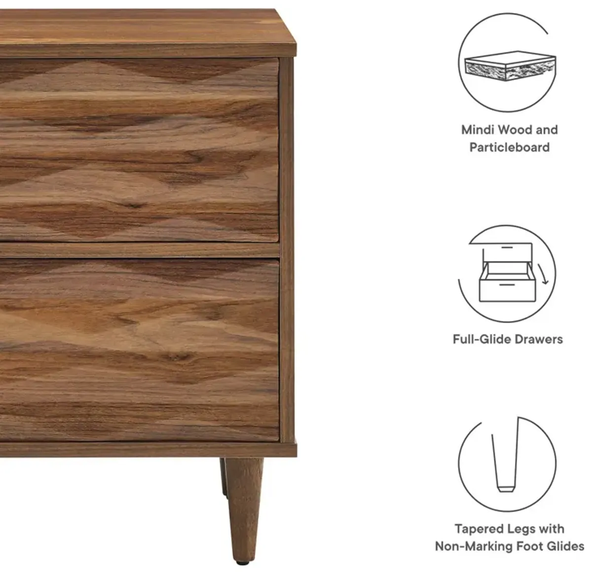 Vespera 2-Drawer Nightstand