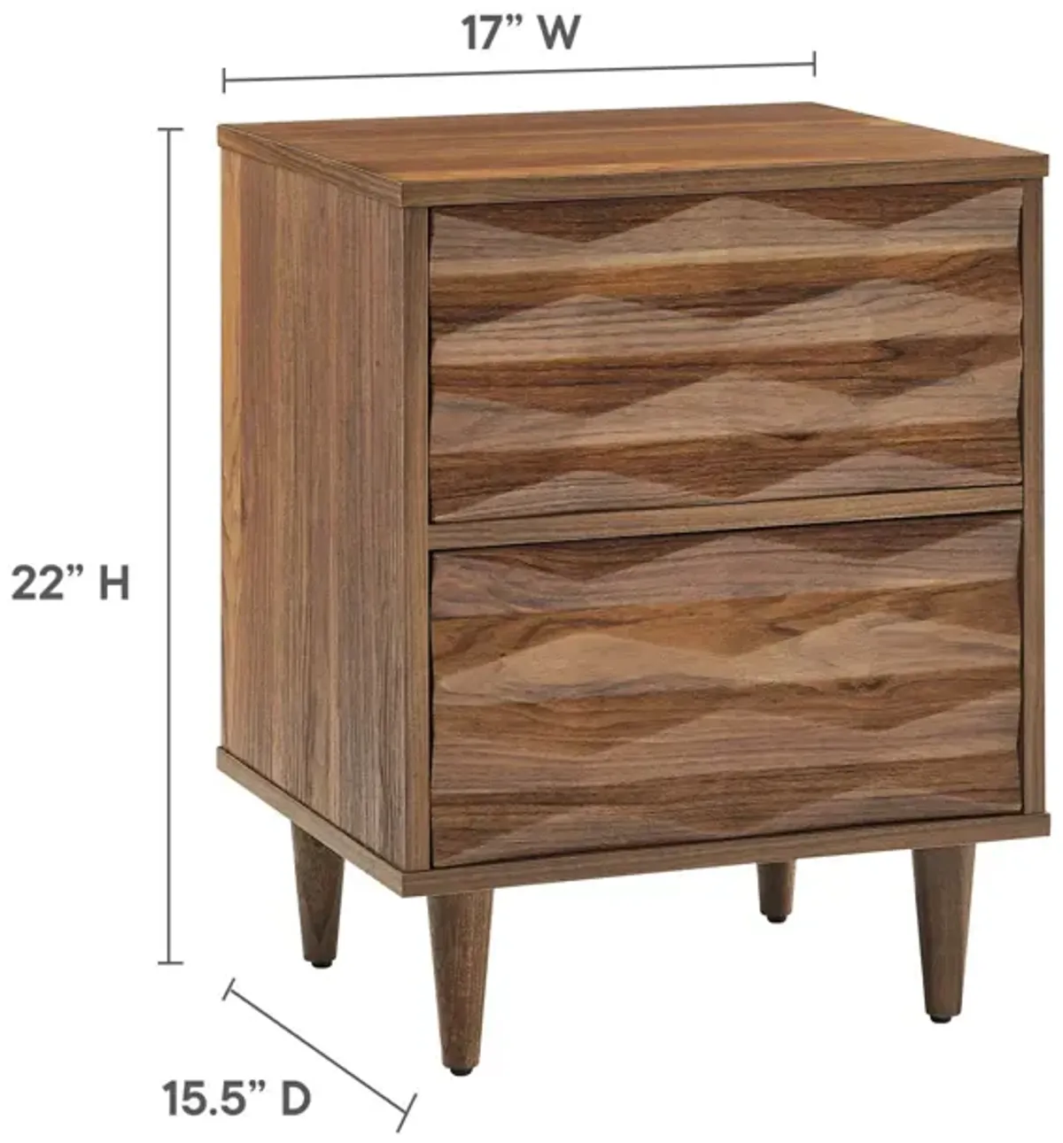 Vespera 2-Drawer Nightstand