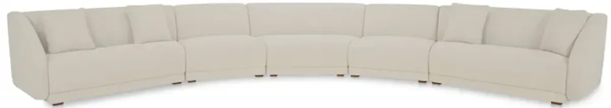 Fraser 5 Piece Modular Sectional White