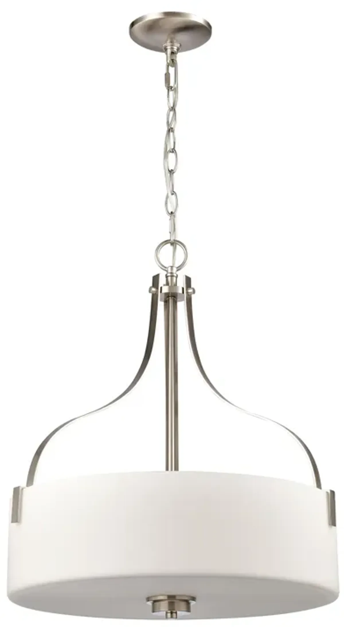 Market Square 18" Wide 3-Light Pendant - Brushed Nickel