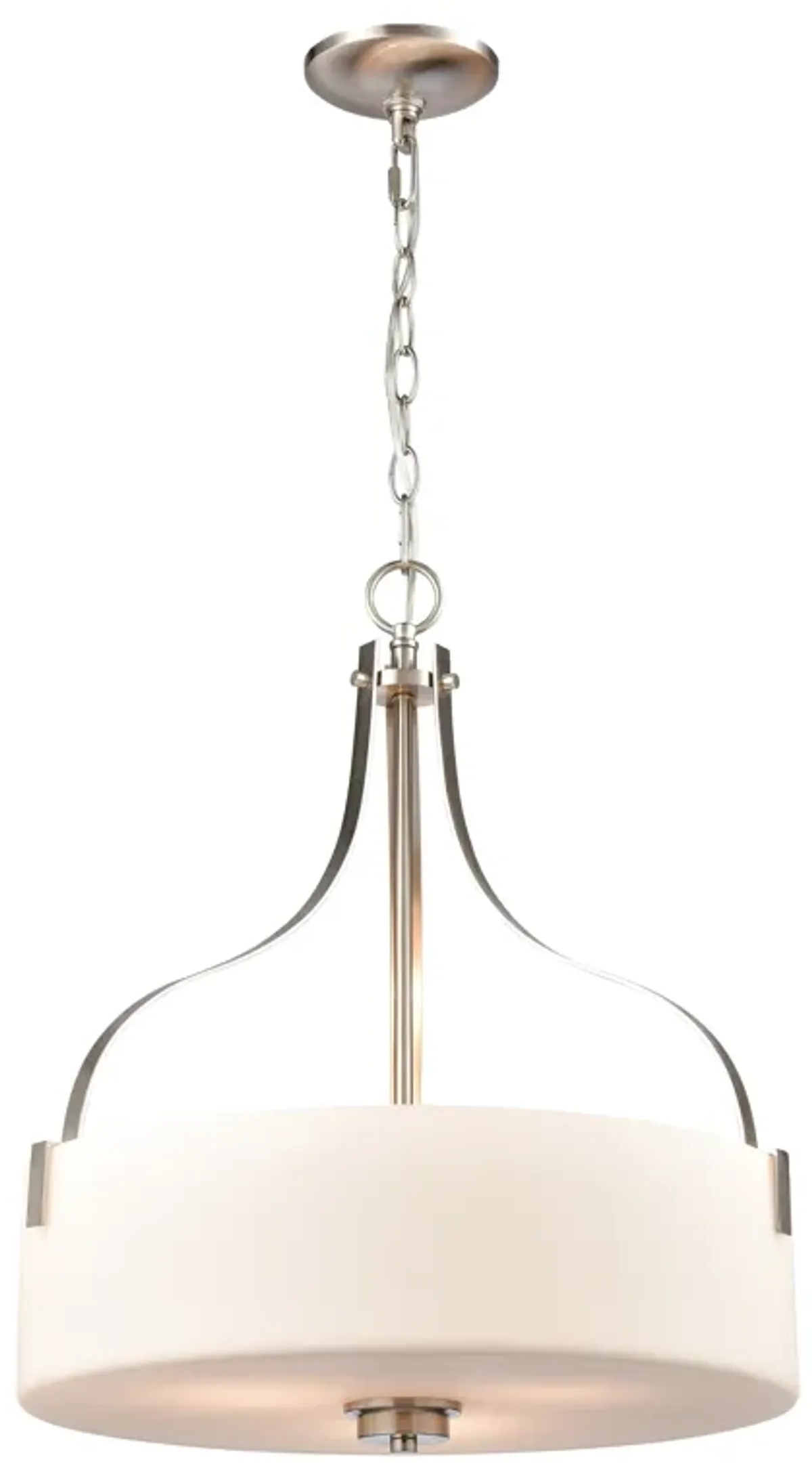 Market Square 18" Wide 3-Light Pendant - Brushed Nickel